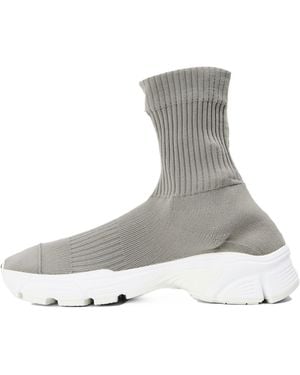 Balenciaga Speed 3.0 Logo Knit Sneakers Shoes - Gray