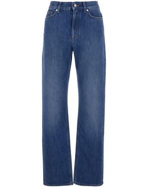 Givenchy Trousers With Belt Loops And Logo Patch On The Rear - Blue
