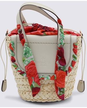 CUBA LAB Roseto Off- Habanera Silk Satchel Bag - Red