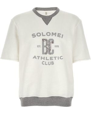 Brunello Cucinelli Cotton Sweatshirt Clothing - White