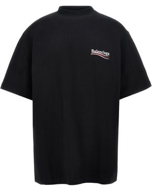 Balenciaga Political Campaign T-Shirt - Black