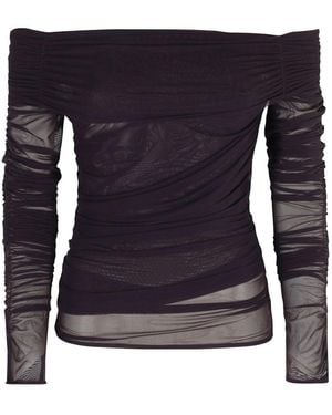 FEDERICA TOSI Off-The-Shoulder Blouse - Blue