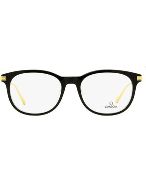 Omega Pantos Eyeglasses Om5013 005- 53Mm Plastic (Acetate)/Metal - Black