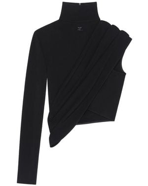 Courreges Asymmetric Top - Black