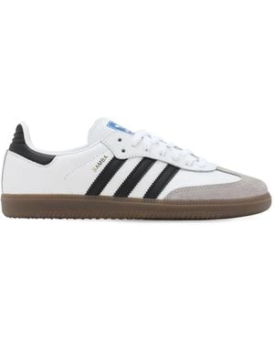adidas Trainers Samba Og Leather--Granite Trainers - White