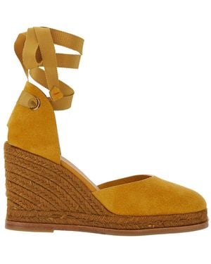 Castañer Wedges Camilla Suede - Metallic