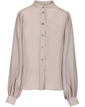 Grifoni Silk Shirt - Gray