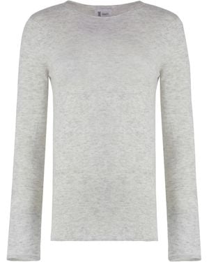 THE (Alphabet) Pullover Silk-Cashmere - White