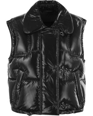 Fay 3-Hook Down Waistcoat - Black
