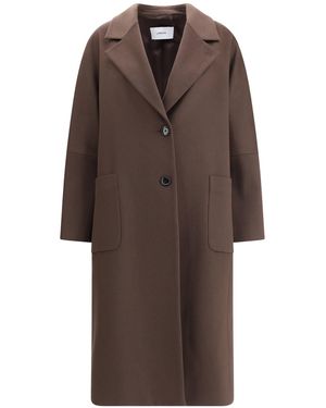 Lardini Cashmere Oversized Coat - Brown