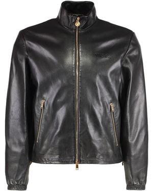 Versace Leather Jacket - Black