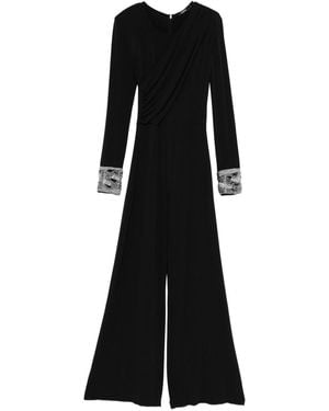 Amen Bead-Embellished Jumpsuit - Black