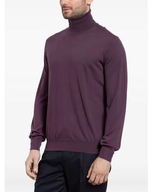 Brunello Cucinelli Plum Turtleneck Knit Jumper Clothing - Purple
