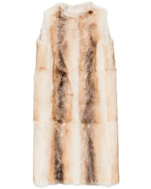 Yves Salomon Neutrals Jackets - Natural