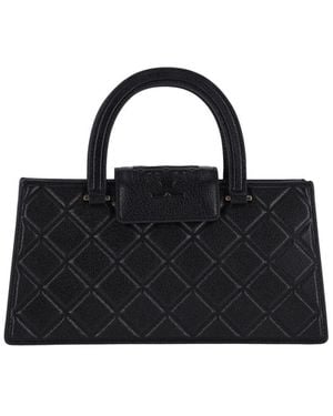 Tory Burch Fleming East-West Small Tote Bag - Black