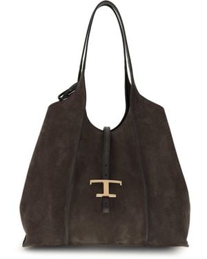 Tod's Timeless T Shoulder Bag - Black