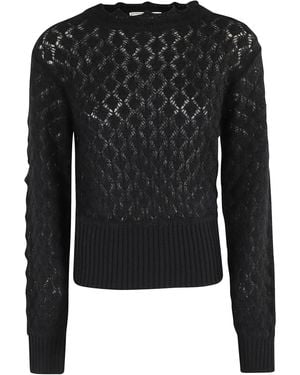 Blumarine Crew Neck Knit - Black