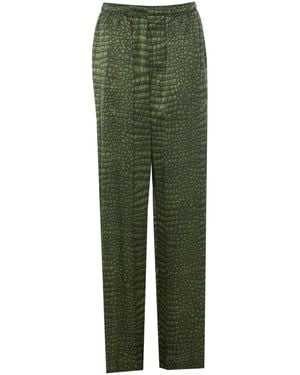 Balenciaga Pyjama Trousers - Green