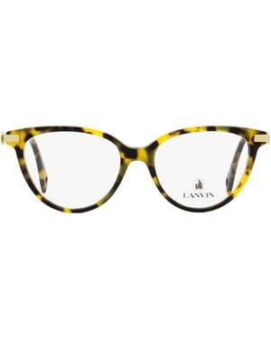 Lanvin Lnv2614 Tea Cup Eyeglasses 216 53Mm Plastic (Acetate)/Metal - Black