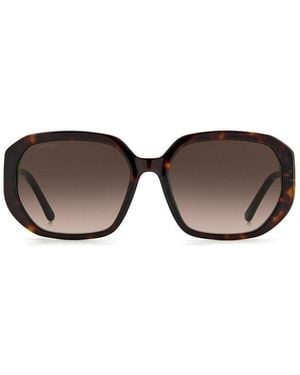 Jimmy Choo Sunglasses Square Full Rim, Frame And Gradient Lens Karly-F-S0086Ha - Brown