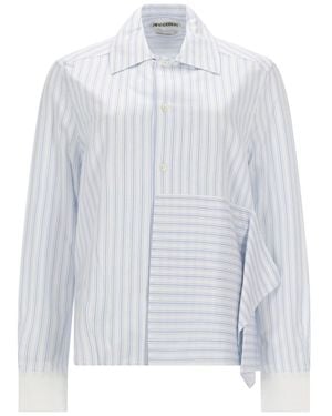 JW Anderson Shirt With Draping — Cotton - White