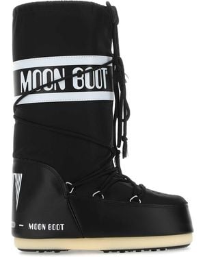 Moon Boot Nylon Icon Boots - Black