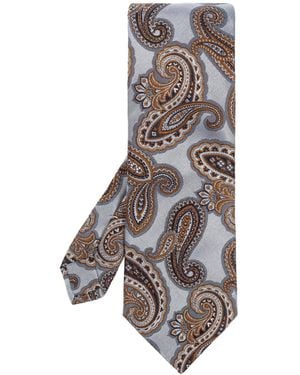 Etro Patterned Tie - Black
