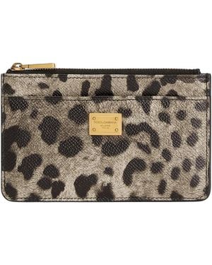 Dolce & Gabbana Wallets Leather - Gray