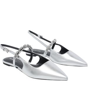 MICHAEL Michael Kors Michael Kors Flat Shoes Calf Leather/Rubber Sole - Metallic