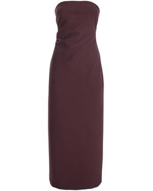 Le Plain Bustier Dress - Purple