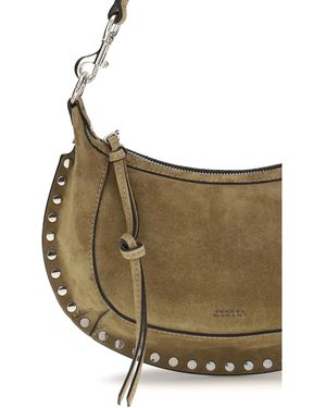 Isabel Marant Shoulder Bag Oskan Moon Calf Leather - Gray