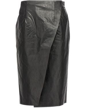 Kassl Wrap Skirt Oil - Gray