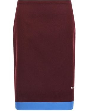 Miu Miu Double Layer Skirt - Purple