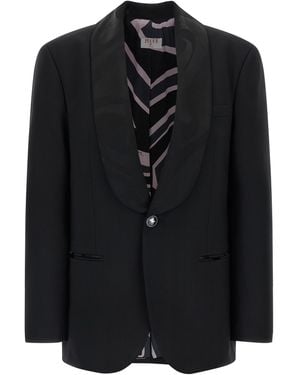 PUCCI 'Labirinto' Single-Breasted Blazer - Black
