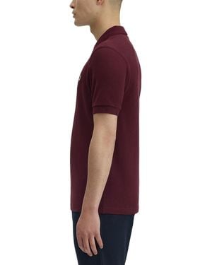 Fred Perry Fred Perry Logo-Embroidered Cotton Polo Shirt - Purple