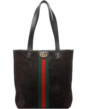 Gucci Medium Ophidia Shopping Bag - Black