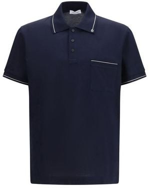 Ferragamo Cotton Polo Shirt - Blue