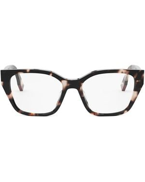 Fendi Fendi Fe50001I Fendi Way 054 Havana Glasses - Brown