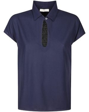 Zanone Polo Polyester - Blue