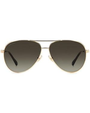 Jimmy Choo Sunglasses Aviator Full Rim, With Havana Frame And Gradient Lens Jimena-S006Jha - Brown