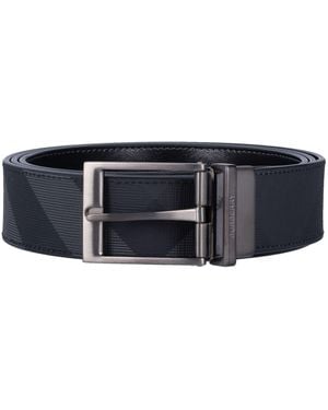 Burberry Mb Louis Reversible Belt - Black