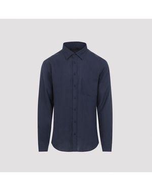 Sease Hemp Button Down Shirt - Blue