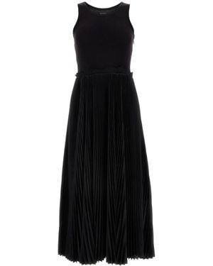 Balenciaga Tanktop Pleat Dress - Black
