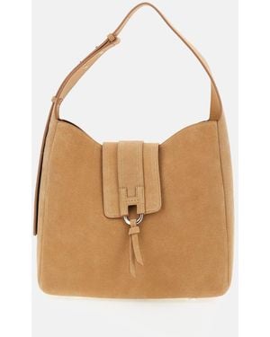 Hogan H01X Hobo Vertical Bag - White