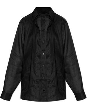 TOTEME Toteme Transparent Shirt - Black