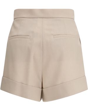 Max Mara Max Mara Mohair And Silk Canvas Shorts - Natural