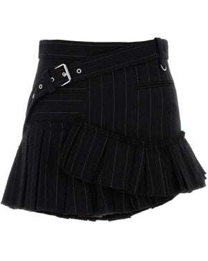 Isabel Marant Embroidered Cotton Blend Maddy Mini Skirt - Black