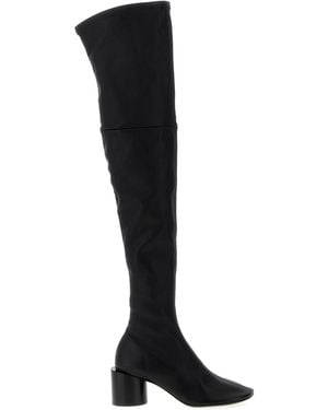 Jil Sander Tall Stretch Nappa Leather Boots - Black