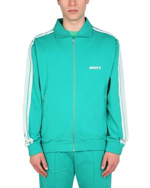 MOUTY Logo Embroidery Sweatshirt - Blue