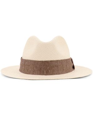 Kiton Panama Straw Hat - Natural